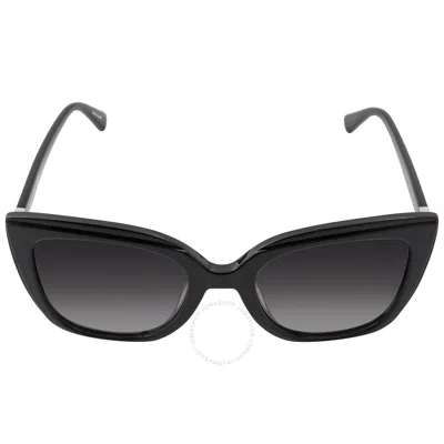 Longchamp Grey Gradient Cat Eye Ladies Sunglasses Lo669s 001 56 In Black