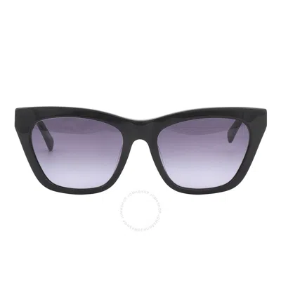 Longchamp Grey Gradient Cat Eye Ladies Sunglasses Lo715s 001 54 In Black