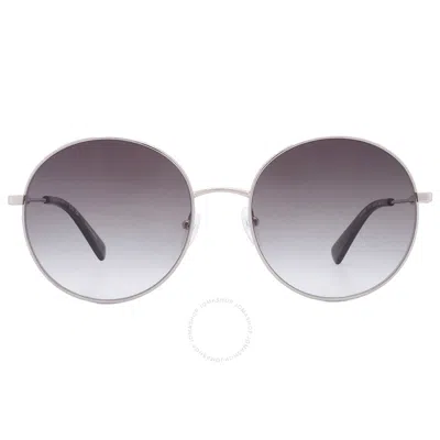 Longchamp Grey Gradient Round Ladies Sunglasses Lo143s 711 58 In Metallic