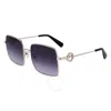 Longchamp Gold Metal Sunglasses In Multi