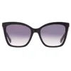 Longchamp Grey Gradoent Butterfly Ladies Sunglasses Lo742s N 001 54 In Purple