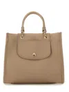 Longchamp Grey Handbag With Embossed Logo On The Front And Adjustable And Removable Shoulder Strap In Leather  In Grey
