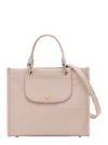 Longchamp Grey Handbag With Embossed Logo On The Front And Adjustable And Removable Shoulder Strap In Leather 