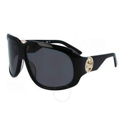 Longchamp Grey Oversized Ladies Sunglasses Lo736s 001 67 In Black / Grey