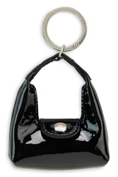 Longchamp Handbag Keyring In Black