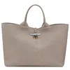 Longchamp Handbag L Le Roseau In Argile