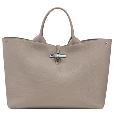 Longchamp Handbag L Le Roseau In Argile