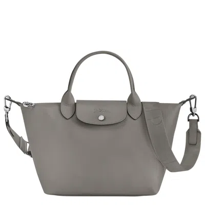 Longchamp Le Pliage Logo-strap Bag In Grey