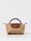 Longchamp Le Pliage Canvas Pouch In Brown