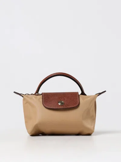 Longchamp Le Pliage Nylon & Leather Clutch In Yellow