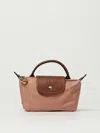 Longchamp Le Pliage Canvas Pouch In Pink