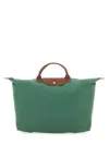 Longchamp Le Pliage Original Medium Canvas Handbag In Green