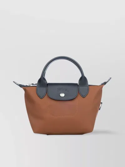 Longchamp Handbags With Top Handle And Contrast Handles