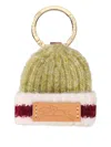 Longchamp Hat Logo Key Ring In Green