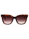 Longchamp Rectangular Sunglasses Lo696 S 230 In Brown
