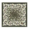 Longchamp Hawaiian Flowers Print Silk Scarf In Green