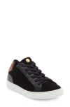 Longchamp Heel Patch Low Top Sneaker In Black