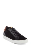 Longchamp Heel Patch Low Top Sneaker In Black