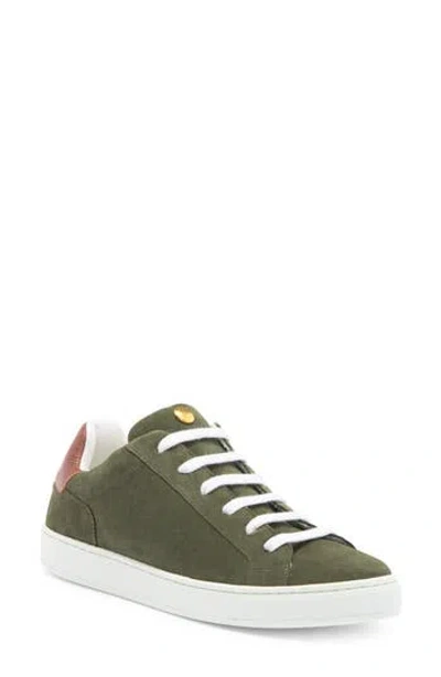Longchamp Heel Patch Sneaker In Green