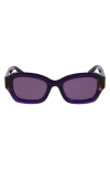 Longchamp Heritage 50mm Cat Eye Sunglasses