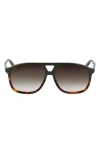 Longchamp Heritage 58mm Gradient Aviator Sunglasses