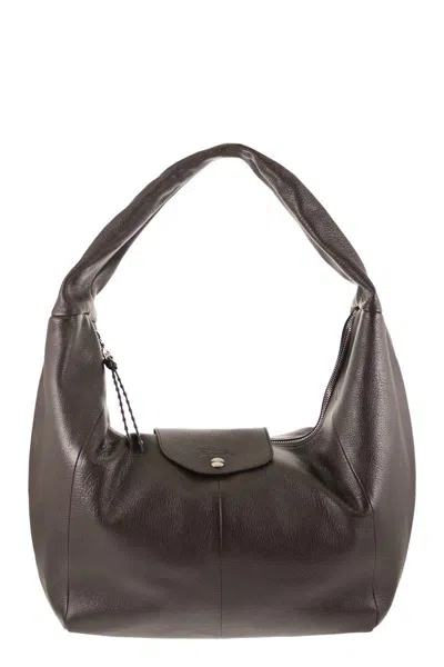Longchamp Hobo - Leather Bag L In Brown