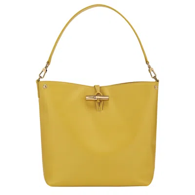 Longchamp Hobo Bag M Le Roseau In Black