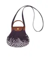 Longchamp Xs Le Pliage Filet Mesh Shoulder Bag In Black