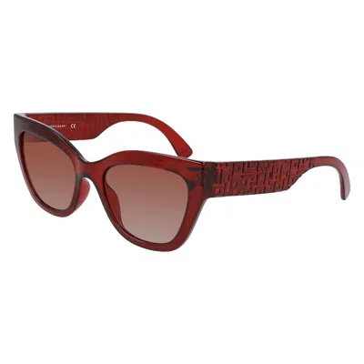 Longchamp Injected Women's Sunglasses In Red