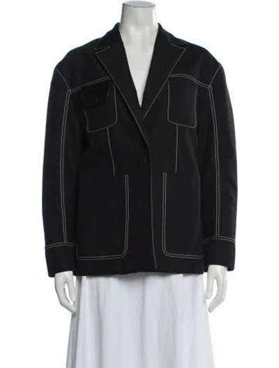 Pre-owned Longchamp Jacket In Black