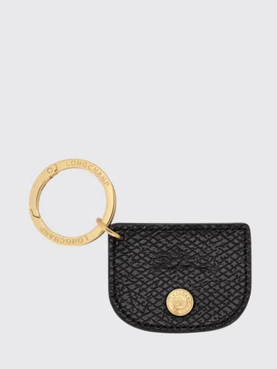 Longchamp Key Chain Woman In Black