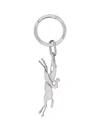 Longchamp ` Key Ring In Metallic