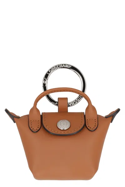 Longchamp Keychain Le Pliage Xtra In Brown