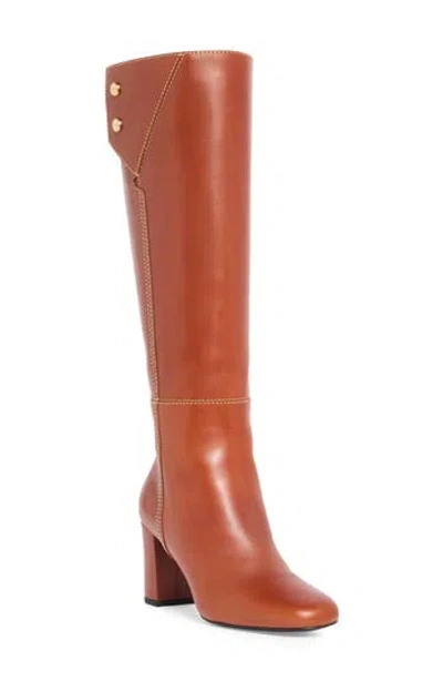 Longchamp Knee High Boot In Brown