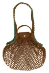 Longchamp 'l Le Pliage Filet' Shoulder Bag In Brown