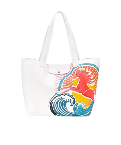 Longchamp L Le Pliage Horse-graphic Tote Bag In Multi