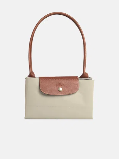 Longchamp 'l Le Pliage Original' Shoulder Bag In Grey Green Recycled Tela In Gray