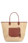 Longchamp L Le Pliage Raffia Tote Bag