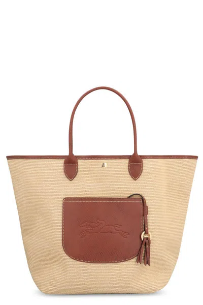 Longchamp L Le Pliage Raffia Tote Bag