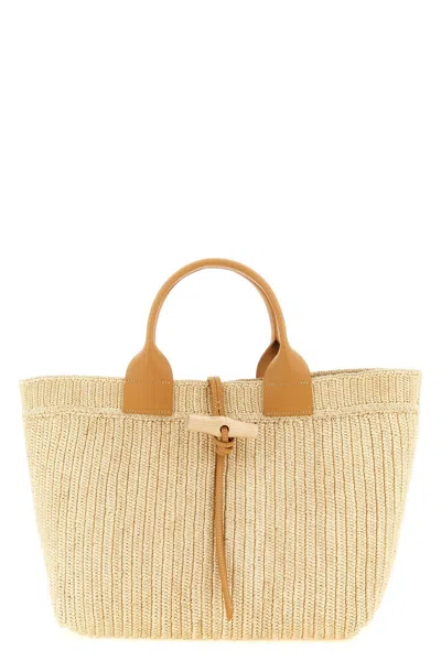 Longchamp 'l Le Roseau' Shopping Bag In Neutral