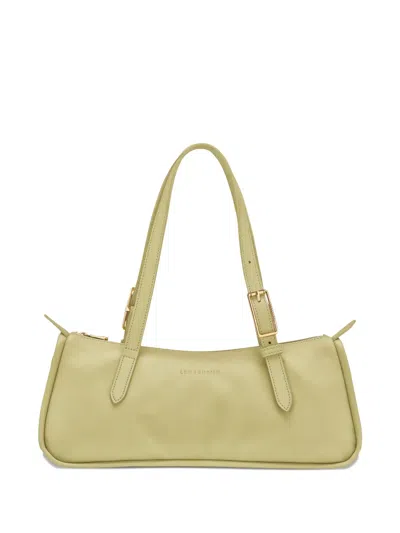 Longchamp L Looong Zipped Shoulder Bag In Green