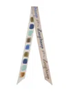 Longchamp La Palette  Printed Silk Neck Scarf