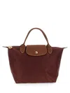 Longchamp Le Pliage Original Medium Canvas Handbag In Red