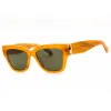 Longchamp 53mm Gradient Modified Rectangular Sunglasses In Orange