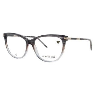 Longchamp Ladies Blue Rectangular Eyeglass Frames -lo2727-037-55