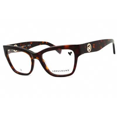 Longchamp Ladies Brown Cat Eye Eyeglass Frames Lo2743