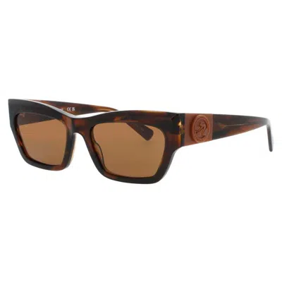 Longchamp Ladies Brown Cat Eye Sunglasses Lo164s71457 In ["brown"]