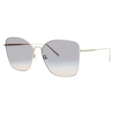Longchamp Ladies Gold Tone Cat Eye Sunglasses Lo140sl73158 In ["brown"]