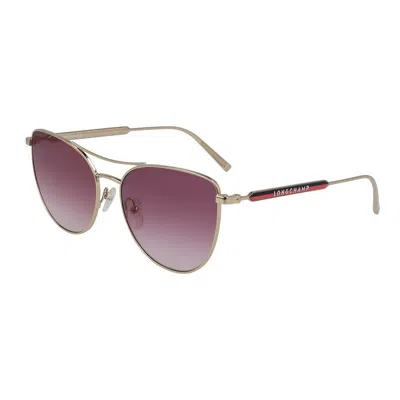 Longchamp Ladies' Sunglasses  Lo134s-770  58 Mm Gbby2 In Brown