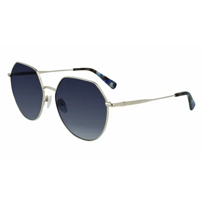 Longchamp Bicolor Metal Sunglasses In Multi